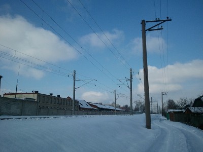 Вид в сторону станции Бобруйск