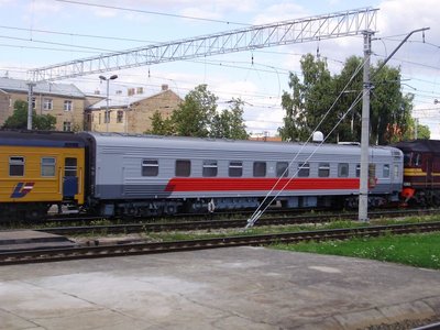 Поезд № 2 Рига - Москва. Рига-пасс, 1 путь.
