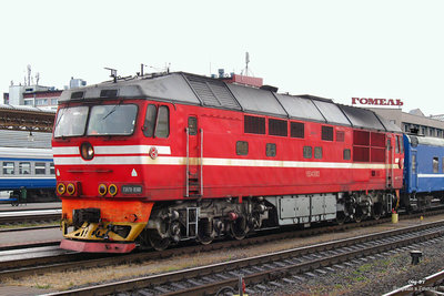 ТЭП70-0300, станция Гомель