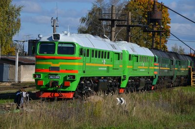 2М62У-0089 в депо Елгава
