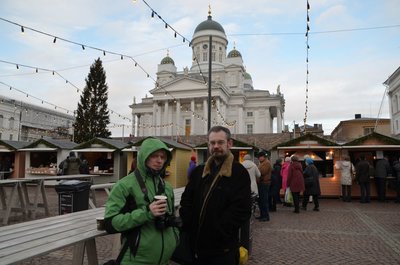 С Андреем Скуратовым и Tallart на Рождественском базарчике в Хельсинки
