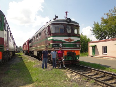 В локомотивном депо