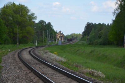 Вид на железку, отойдя от участка метров на 400 в сторону Риги