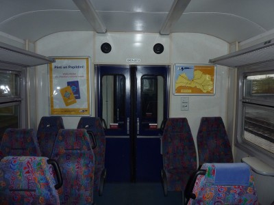 Салон модернизированного дизель-поезда латвийской ЖД ДР1А-267