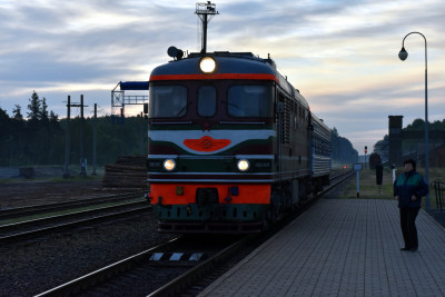 ТЭП60-0429, поезд 619, ст. Поставы