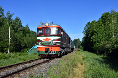 ТЭП60-0429, поезд № 6660, о.п. Камайка, перегон Лынтупы - Поставы