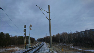 Вид в сторону моста (Жлобина)