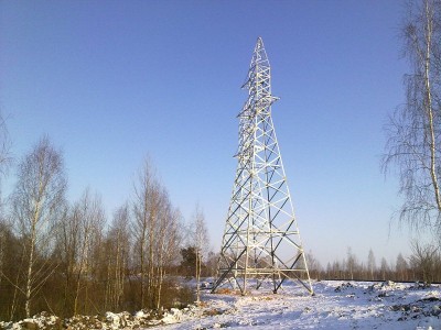 Опоры ЛЭП "ПС 330/110кВ Жлобин Западная - ПС 110/27.5кВ Жлобин Тяговая"