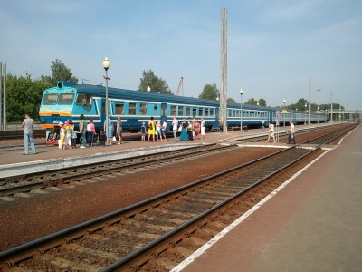 Прибытие дизель-поезда сообщением Жлобин - Осиповичи, кадр который в относительно близком будущем должен стать историей